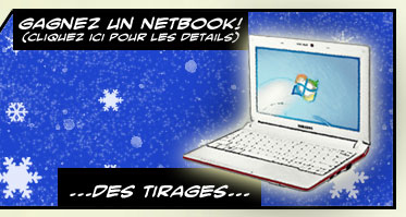 Prix &agrave; gagner lors des tirages