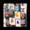 Jeu Mahjong Noir et blanc